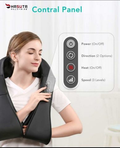 Đai Massage Toàn Thân Hasuta HMS-100 - Thiết Bị Chăm Sóc Sức Khỏe, Giảm Đau Nhức, Thư Giãn Vai Gáy, Thay Đổi Chế Độ Massage