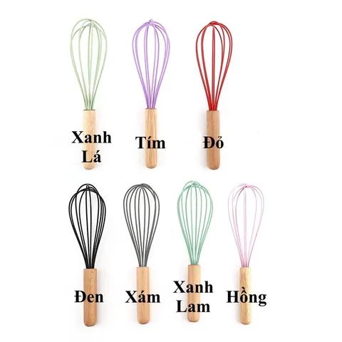 Dụng Cụ Đánh Trứng Cầm Tay Bằng Silicon - Khuấy Bột Đa Năng, Tiện Lợi, Dễ Dùng Cho Bếp  - Màu Sắc Đa Dạng