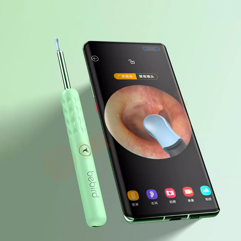 Dụng cụ lấy ráy tai thông minh Xiaomi Bebird R1/R3 với camera nội soi 3MP và kết nối Wi-Fi, tiện lợi cho việc vệ sinh tai tại nhà.
