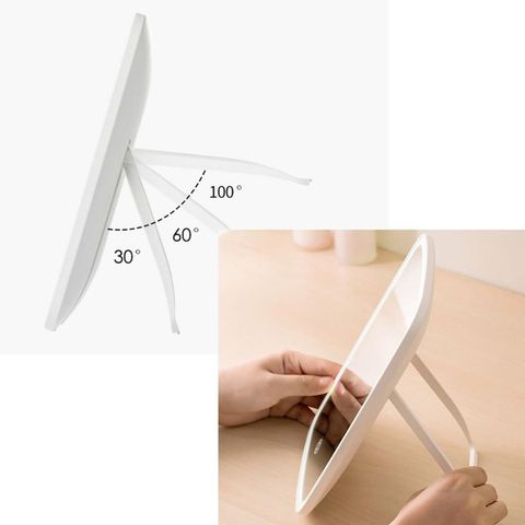 Gương Gập Trang Điểm Có Đèn LED Xiaomi Jordan Judy - Thiết Kế Nhỏ Gọn, Chất Liệu Cao Cấp, Thích Hợp Để Bàn, Dễ Dàng Mang Theo