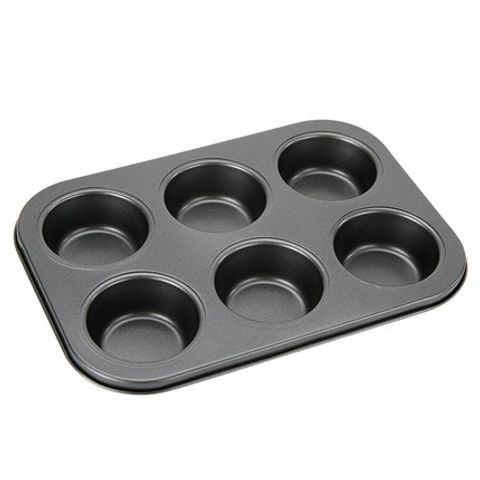 Khuôn Nướng Bánh Cupcake Chống Dính Bằng Thép Carbon, Dễ Dùng, Chất Lượng Cao - Dụng Cụ Làm Bánh Nhà Bếp Thiết Yếu