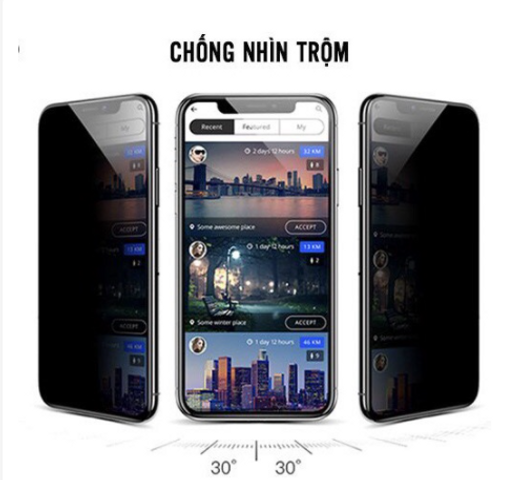 Kính Chống Nhìn Trộm KingKong Hộp Sắt cho iPhone 7 8 Plus X Xs Max 11 12 13 mini ProMax - Bảo Vệ Toàn Diện, Chắc Chắn 9H