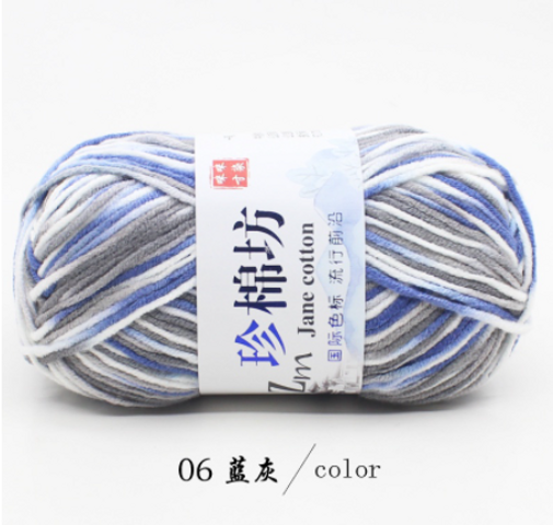Len Jane Cotton Loang Màu 2.5mm Cao Cấp - Sợi Len Mềm Dễ Đan, Thích Hợp Cho Khăn, Áo, Mũ - Đồ Dùng Trang Trí Nhà Cửa
