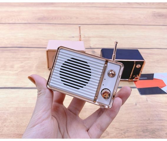 Loa Mini Bluetooth 5.0 DW01 Retro Cổ Điển - Âm Thanh Chất Lượng, Pin 900mAh, Kết Nối 10m, Thời Gian Sử Dụng 6-8h