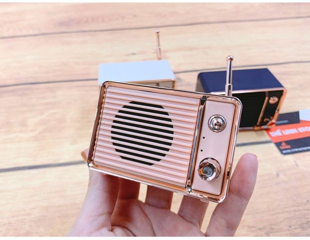 Loa Mini Bluetooth 5.0 DW01 Retro Cổ Điển - Âm Thanh Chất Lượng, Pin 900mAh, Kết Nối 10m, Thời Gian Sử Dụng 6-8h