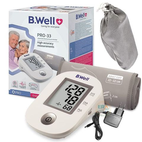 Máy Đo Huyết Áp Bắp Tay B.Well Swiss PRO-33 - Thiết Bị Đo Huyết Áp Chính Xác & Nhanh Chóng Dành Cho Gia Đình