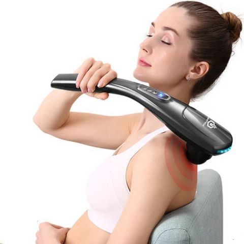Máy massage cầm tay đa năng KINGTECH KT-1768 - Thiết bị chăm sóc sức khỏe, 6 đầu massage, relief nhức mỏi hiệu quả tại nhà
