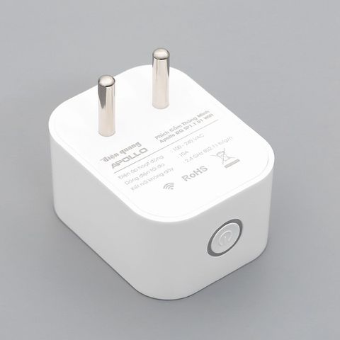 Ổ Cắm Thông Minh Điều Khiển Từ Xa Điện Quang Apollo SP1.1 01 Wifi - Kết Nối Không Dây 2.4GHz, Tương Thích Mọi Chân Cắm, Giải Pháp Tiện Lợi Cho Gia Đình