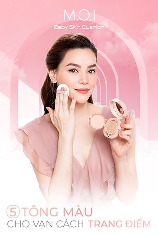 Phấn Nước M.O.I Baby Skin Cushion SPF 50+/PA+++ - Phấn Trang Điểm 5 in 1 Chống Nắng Dưỡng Ẩm, Lớp Nền Hoàn Hảo, Bền Màu 8 Giờ