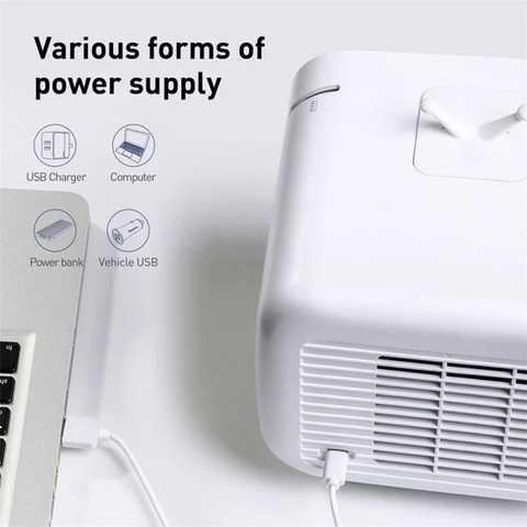 Quạt để bàn Baseus Time CXTM-23 - Quạt mini làm mát không gian, kiểu dáng hiện đại, công nghệ tỏa hơi nước, tiết kiệm không gian