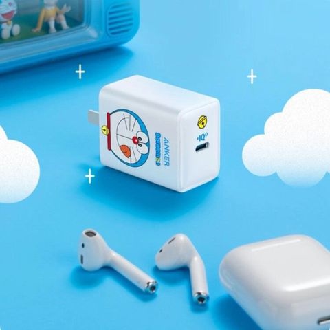 Sạc Anker PowerPort III Pod Lite A2718 65W - Doremon Siêu Nhanh Gọn Nhẹ, Hỗ Trợ PD/PPS Tương Thích iPhone, iPad, Laptop