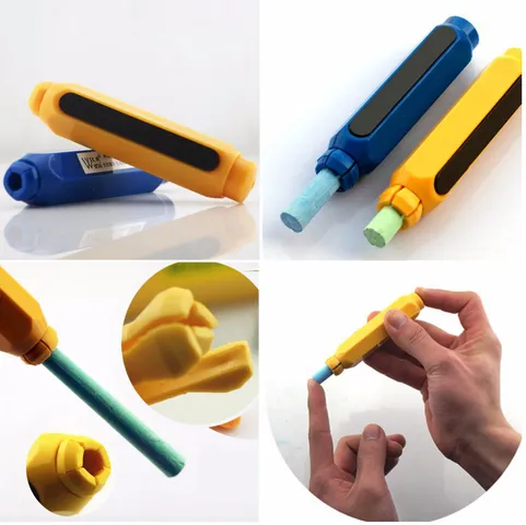 Set 10 Cây Kẹp Phấn Viết Có Từ Tính - Dụng Cụ Học Tập Màu Sắc Tươi Sáng, Tiện Dụng Gắn Bảng