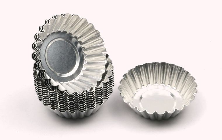 Set 10 Khuôn Đế Tart Trứng Hình Hoa Bằng Nhôm Chống Dính, Dày, Chất Liệu Cao Cấp, Thích Hợp Nướng Bánh Nhỏ, Muffin, Quiche