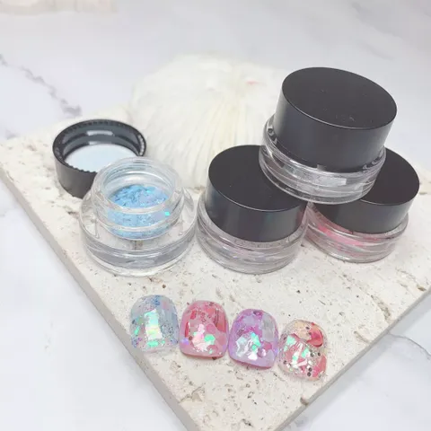 Set 4 Hũ Màu Nail Kim Tuyến Lấp Lánh - Trang Trí Móng Tay Độc Đáo, Nhiều Màu Sắc Cho Bộ Móng Xinh Xắn