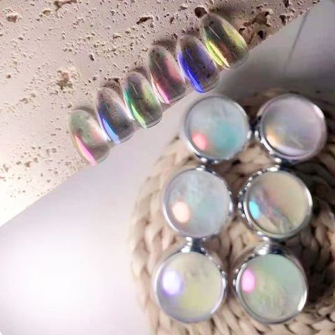 Set 6 Hộp Bột Tráng Gương Ánh Ngọc Trai Làm Nail - Phụ Kiện Làm Móng Độc Đáo, Dễ Phối Màu, Chất Lượng Cao