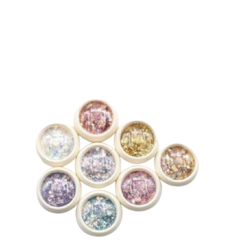 Set 8 Hộp Nhũ Kim Tuyến Vảy Cá Nhiều Màu - Trang Trí Nail Tỏa Sáng, Dễ Dùng Cho Móng Đẹp, Phong Cách Thời Thượng