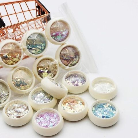 Set 8 Hộp Nhũ Kim Tuyến Vảy Cá Nhiều Màu - Trang Trí Nail Tỏa Sáng, Dễ Dùng Cho Móng Đẹp, Phong Cách Thời Thượng