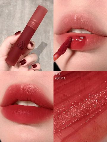 Son kem lì 3CE Cloud Lip Tint Immanence đỏ rượu vang - Chất son mịn, bền màu, sắc đỏ sang chảnh cho đôi môi gợi cảm
