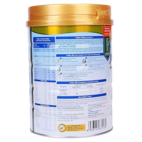 Sữa bột Nutricare Meta Care 2 cho bé từ 6-12 tháng, hộp 900g - Bổ sung dưỡng chất phát triển toàn diện cho trẻ sơ sinh.