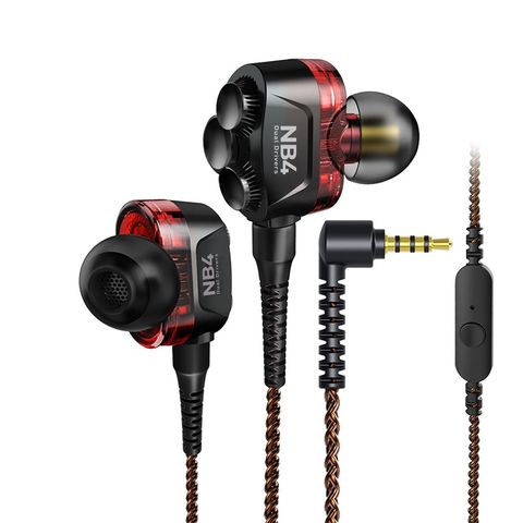 Tai nghe Plextone NB4 có mic - Tai nghe dây cắm AUX 3.5mm với dual driver âm thanh rõ nét, hoàn hảo cho game thủ và người yêu âm nhạc.