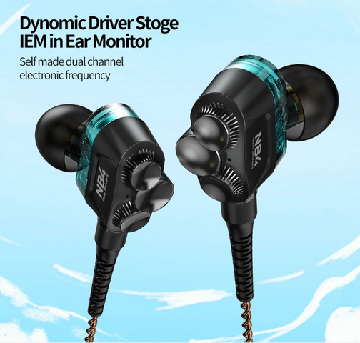 Tai nghe Plextone NB4 có mic - Tai nghe dây cắm AUX 3.5mm với dual driver âm thanh rõ nét, hoàn hảo cho game thủ và người yêu âm nhạc.