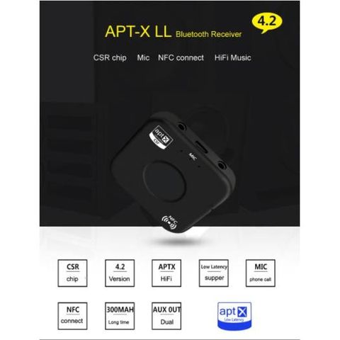 Thiết Bị Thu Bluetooth 4.2 BT7 Plus - Kết Nối Nhanh, Âm Thanh Cao Cấp, Hỗ Trợ NFC & Mic Đàm Thoại - Phụ Kiện Tiện Dụng Cho Mọi Thiết Bị