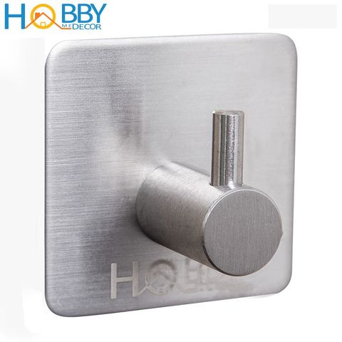 Combo 4 Móc Dán Inox Treo Tường Chắc Chắn - Móc Dán Chống Nước Tiện Dụng Cho Nhà Bếp, Nhà Tắm, Thiết Kế Hiện Đại