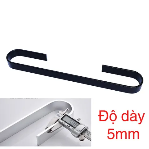 Thanh treo khăn tắm nhôm sơn tĩnh điện Hobby dán tường - Gọn nhẹ, tiện lợi cho phòng tắm, chất liệu nhôm không gỉ, dễ sử dụng