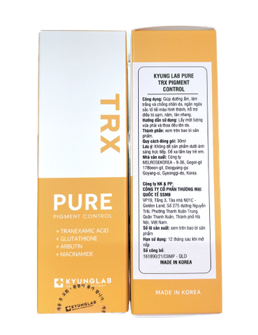 Serum Kyung Lab Pure TRX 30ml - Hỗ Trợ Giảm Nám, Sạm Da, Làm Sáng Da, Phục Hồi Da, Chống Lão Hóa, Dưỡng Da Tự Nhiên