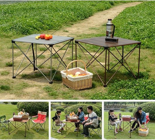 Bàn Dã Ngoại Gấp Gọn Hợp Kim Nhôm NatureHike NH16Z016-L - Bàn Tiện Lợi Cho Cắm Trại, Picnic, Du Lịch - Chống Gỉ, Chịu Lực Tốt