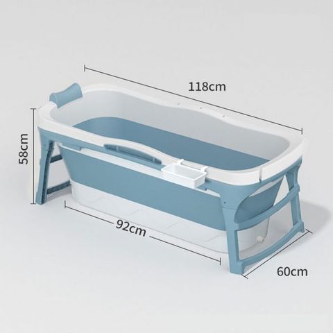 Bồn Tắm Silicon Gấp Gọn Có Nắp Cho Gia Đình - Bồn Tắm Thư Giãn Di Động, Tiện Lợi Dùng Cho Người Lớn Và Trẻ Em