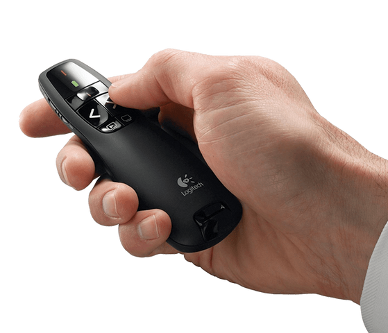 Bút Trình Chiếu Từ Xa Tia Laser R400 Logitech - Thiết Bị Thuyết Trình Không Dây 2.4GHz, Khoảng Cách 15m, Phù Hợp Với Windows & Mac