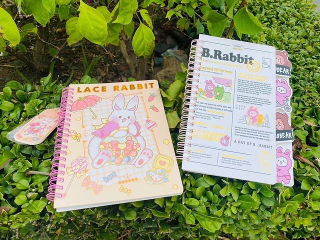 Combo 2 Sổ Lò Xo A5 Rabbit Đáng Yêu - Phụ Kiện Học Tập Tiện Lợi Kích Thước 14.8 x 21cm