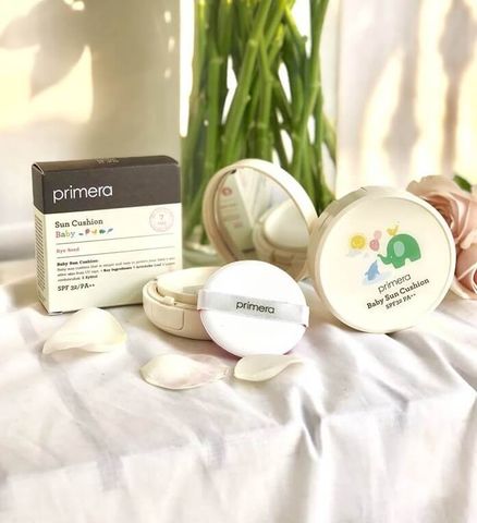 Cushion Chống Nắng Dạng Phấn Nước Cho Trẻ Em Primera Baby Sun Cushion SPF32 - Bảo Vệ Da Mỏng Manh, Kháng Nước, Giàu Dưỡng Ẩm