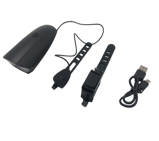 Đèn Pha Xe Đạp 7588 Pin Sạc Có Còi 5 Chế Độ Âm Thanh - Đèn LED Chống Nước, Công Suất Cao, An Toàn Khi Đi Đêm