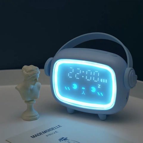 Đồng Hồ Báo Thức Cartoon Đa Năng Có Đèn LED - Thiết Kế Dễ Thương, Đồ Trang Trí Nhà Cửa Hữu Ích, Đồng Hồ Điện Tử Thông Minh