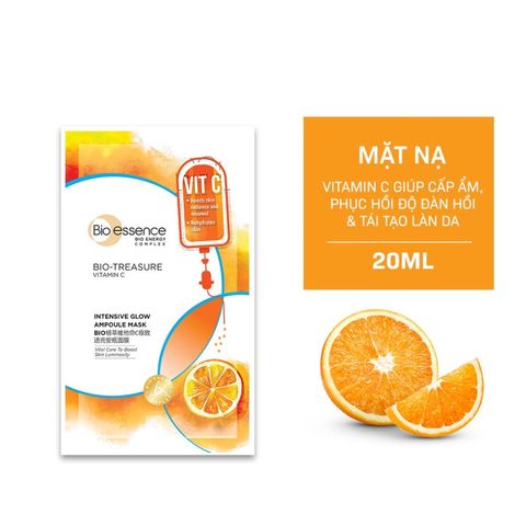 Mặt Nạ Bio-Essence Vitamin C Dưỡng Sáng - Giúp Làm Sáng Da, Chống Oxy Hóa, Phục Hồi Độ Ẩm, Dành Cho Mọi Loại Da