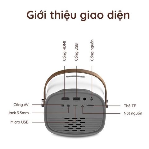 Máy Chiếu Mini YG230 Led HD Độ Phân Giải 1080p - Kết Nối Không Dây, Thiết Kế Tiện Lợi, Phù Hợp Cho Gia Đình và Giải Trí