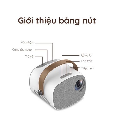 Máy Chiếu Mini YG230 Led HD Độ Phân Giải 1080p - Kết Nối Không Dây, Thiết Kế Tiện Lợi, Phù Hợp Cho Gia Đình và Giải Trí