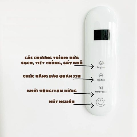Máy rửa bình sữa tiệt trùng sấy khô AGII - Tự động, tiết kiệm điện nước, làm sạch và bảo quản hiệu quả cho các loại bình sữa 120-240ml