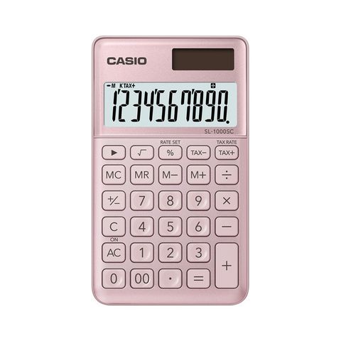 Máy Tính Casio SL-1000SC Thiết Kế Thời Trang Nhiều Màu - Máy Tính Điện Tử Đa Chức Năng Cho Công Việc Tính Toán Hiệu Quả