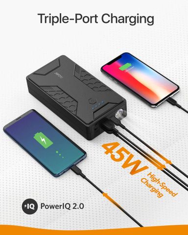 Sạc Dự Phòng Ô Tô Anker Roav Jump Starter Pro 1000A R3130 - Kích Nổ Động Cơ Xăng 6.0L & Diesel 4.0L, Pin 12800mAh, Cổng Sạc Nhanh USB-C