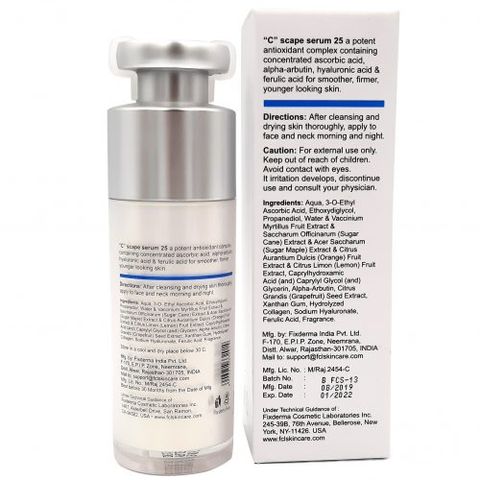 Serum Trẻ Hóa Da FCL ''C'' Scape 25% - Serum Ngừa Lão Hóa Vitamin C Giúp Làm Sáng và Phục Hồi Da Mịn Màng, 30ml