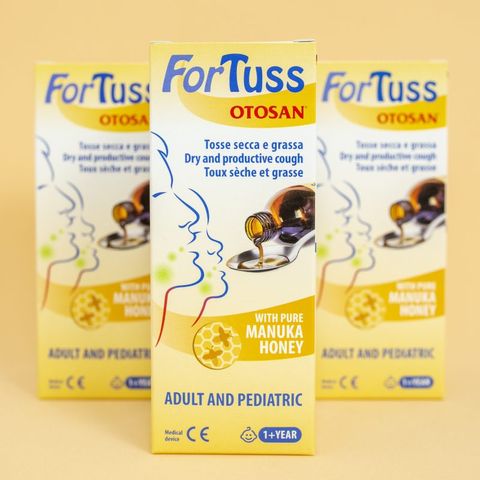 Siro Ho Fortuss Otosan 180ml - Hỗ Trợ Giảm Ho, Làm Dịu Cổ Họng, Thành Phần Hữu Cơ Châu Âu, An Toàn Cho Trẻ Em và Người Lớn