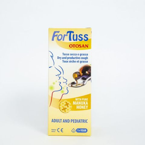 Siro Ho Fortuss Otosan 180ml - Hỗ Trợ Giảm Ho, Làm Dịu Cổ Họng, Thành Phần Hữu Cơ Châu Âu, An Toàn Cho Trẻ Em và Người Lớn