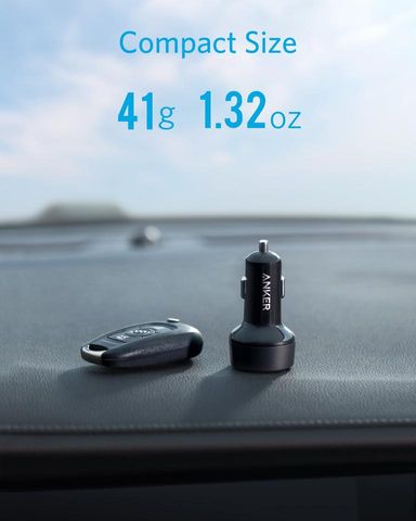Tẩu Sạc Ô Tô Anker A2721 2 Cổng PD 33W - Sạc Nhanh cho iPhone, Samsung và Thiết Bị USB - Thiết Kế Nhỏ Gọn và Di Động