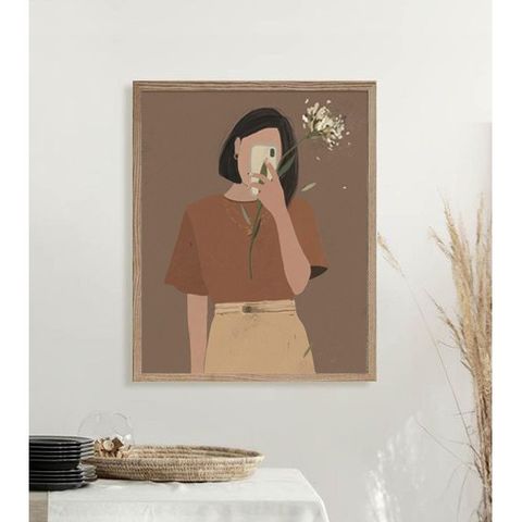Tranh Canvas Trang Trí Tường Họa Tiết Cô Gái Hiện Đại - Mẫu Độc Đáo Cho Không Gian Sống Nghệ Thuật