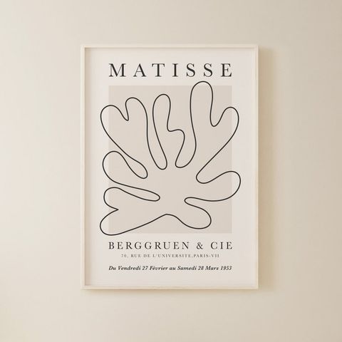 Tranh Canvas Treo Tường Matisse Sang Trọng - Nghệ Thuật Hiện Đại Độc Đáo, Chất Liệu Bền, Dễ Dàng Lắp Đặt