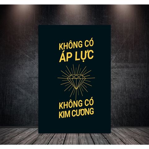 Tranh Slogan Treo Văn Phòng Chất Liệu Vải Canvas - Câu Nói Truyền Cảm Hứng, Trang Trí Hiện Đại Cho Không Gian Làm Việc