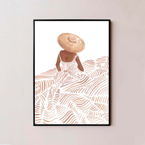 Tranh Canvas Tông Nâu Trầm Treo Tường - Thiết Kế Sang Trọng, Đơn Giản Cho Không Gian Sống ấm áp, Phong Cách Hiện Đại